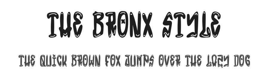 The Bronx Style by Woodcutter Manero — Display Font