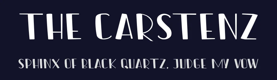 The Carstenz by Muhammad SI — Display Font — thumbnail 2