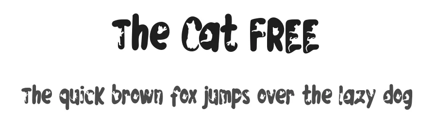 The Cat FREE by Vunira Design — Display Font