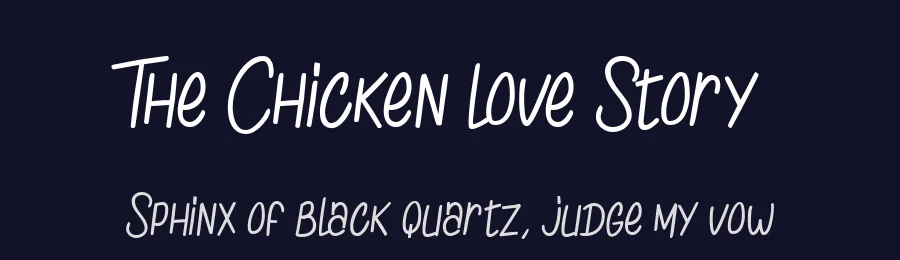 The Chicken love Story — Display Font — thumbnail 2