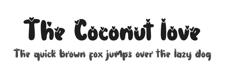The Coconut love by Zain Fahroni — Display Font