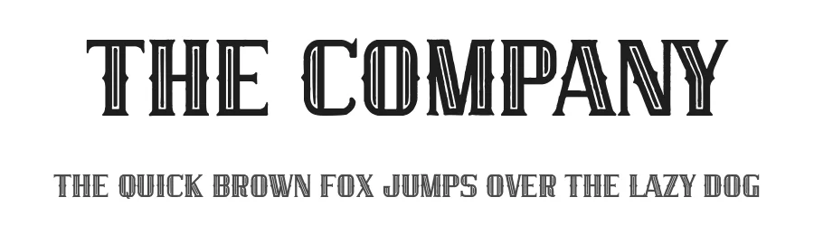 The Company by Woodcutter Manero — Display Font