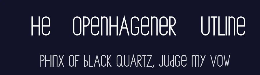 The Copenhagener Outline by Marco Claudio Trecca — Display Font — thumbnail 2