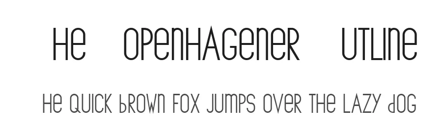 The Copenhagener Outline by Marco Claudio Trecca — Display Font
