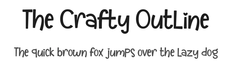 The Crafty Outline by Gumilar Pratama Adiatna — Display Font