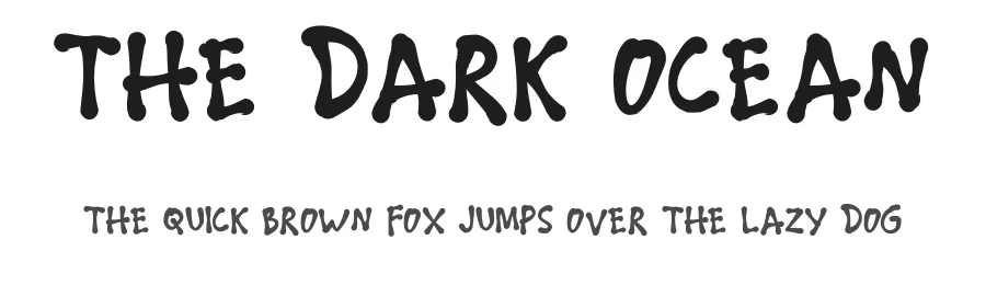 THE DARK OCEAN by Linafis Studio — Display Font