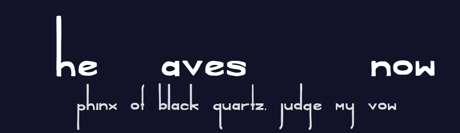 The Daves I Know — Display Font — thumbnail 2