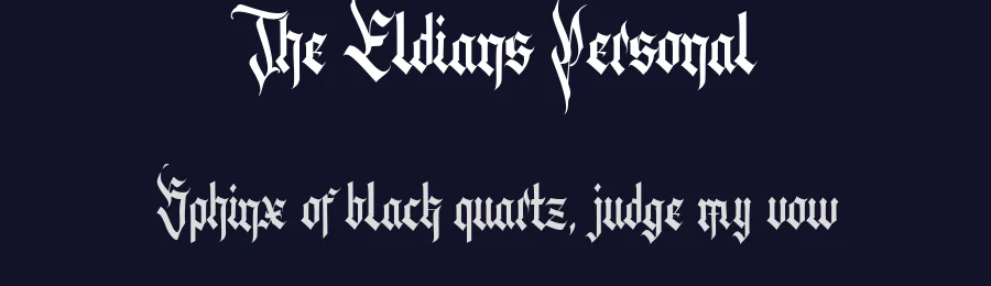 The Eldians Personal by Fuad Azriel — Display Font — thumbnail 2