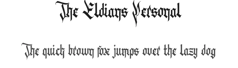 The Eldians Personal by Fuad Azriel — Display Font
