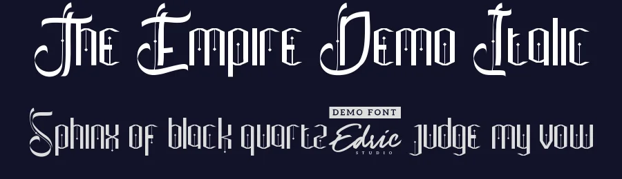 The Empire Demo Italic by Shalsha & Suci Anita — Display Font — thumbnail 2