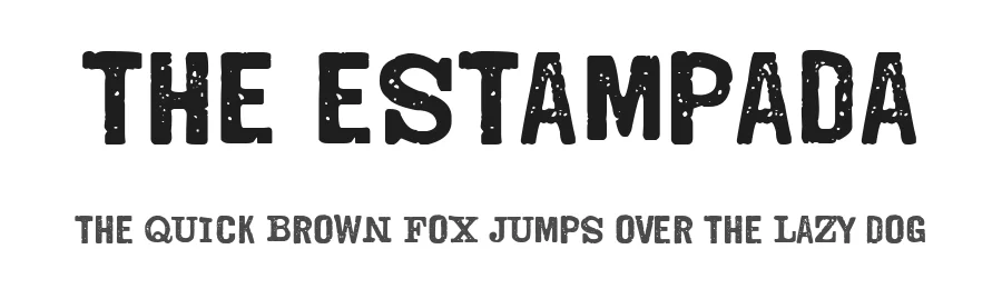 The Estampada by Woodcutter Manero — Display Font