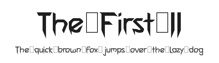 The First II by Designer; Jorge Perez Welded; Luis Jaramillo — Display Font