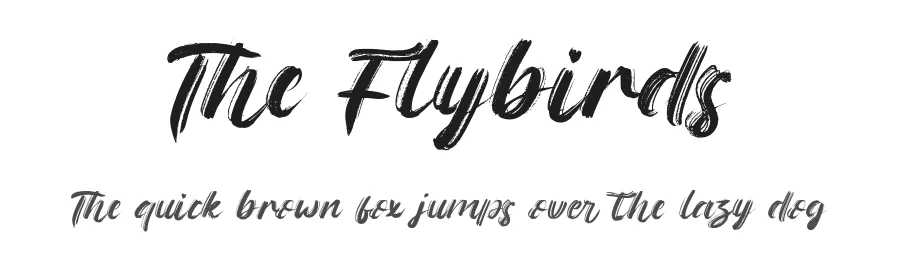 The Flybirds by Green Adventure Std. 2020 — Display Font
