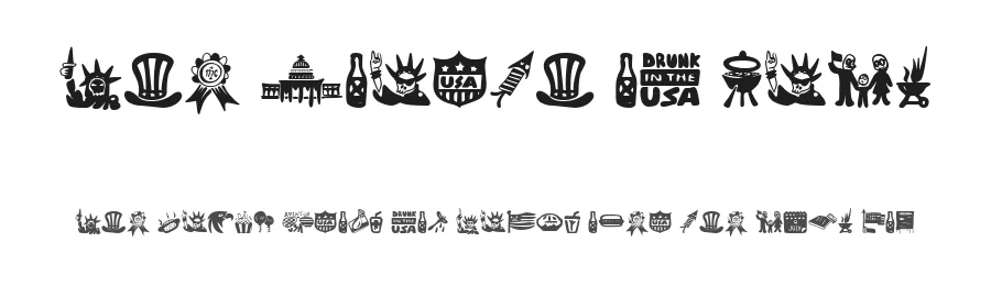 The Fourth of July by Woodcutter Manero — Display Font