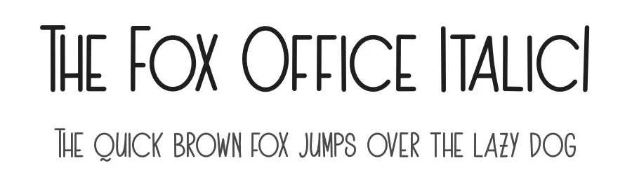 The Fox Office Italic1 by Heru Utama Putra — Script Font