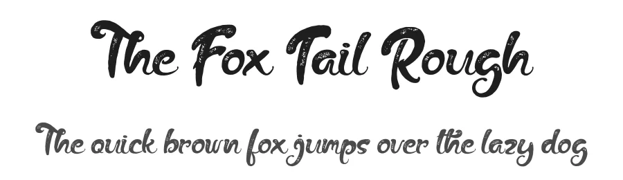 The Fox Tail Rough by Donis Miftahudin — Display Font