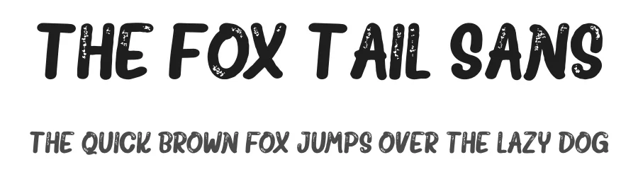 The Fox Tail Sans by Donis Miftahudin — Display Font