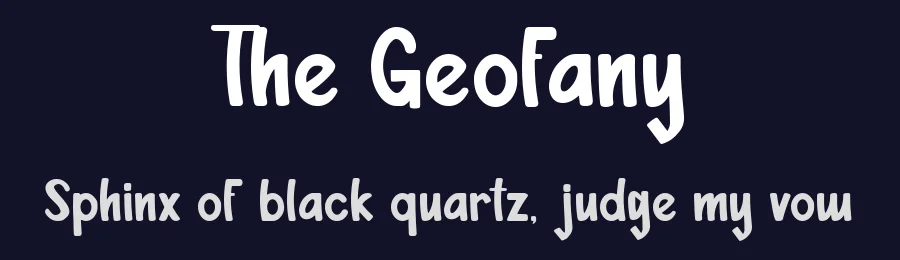 The Geofany by Repi Hilmana — Display Font — thumbnail 2