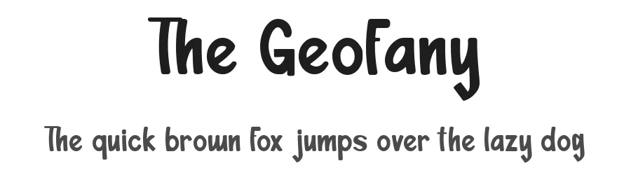 The Geofany by Repi Hilmana — Display Font