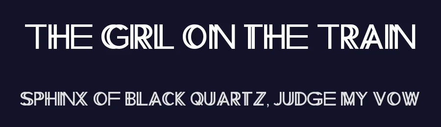 The Girl on the Train — Display Font — thumbnail 2
