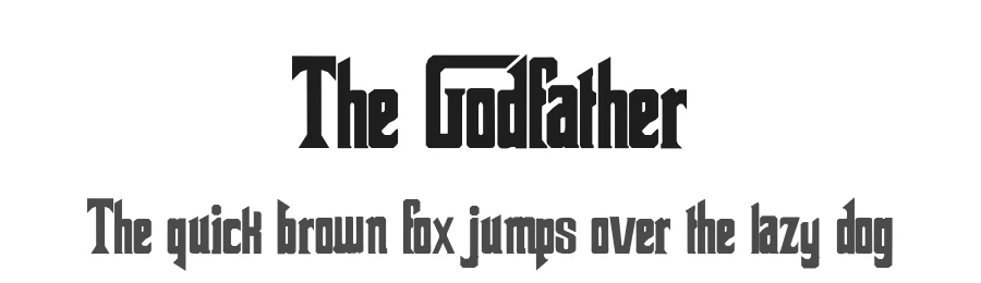 The Godfather — Display Font