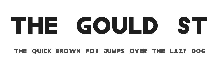 The Gould St by This font is an original work of southype dot com — Display Font