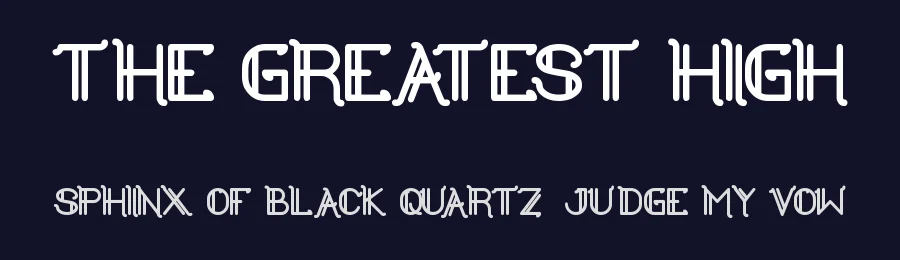 the greatest high by http://www.dafont.com/wino-s-kadir.d2209 — Display Font — thumbnail 2