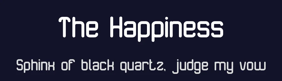 The Happiness by http://www.dafont.com/wino-s-kadir.d2209 — Display Font — thumbnail 2