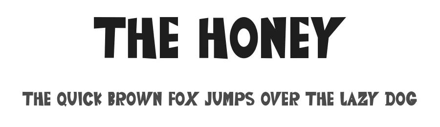 The Honey by Nur Edi Prayitno — Display Font