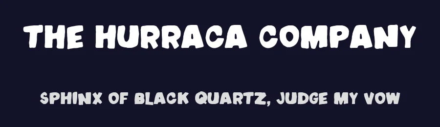 The Hurraca company — Display Font — thumbnail 2