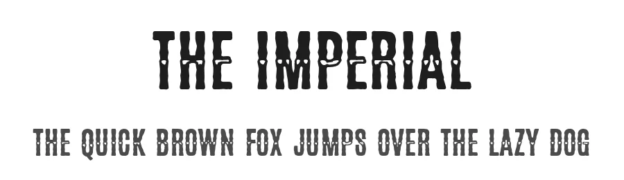 The Imperial by Jordi Manero Pascual — Display Font
