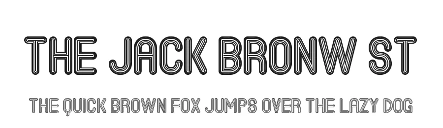 The Jack Bronw St by This font is an original work of southype dot com — Display Font
