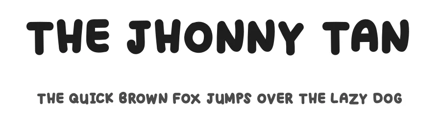 THE JHONNY TAN by Donis Miftahudin — Display Font
