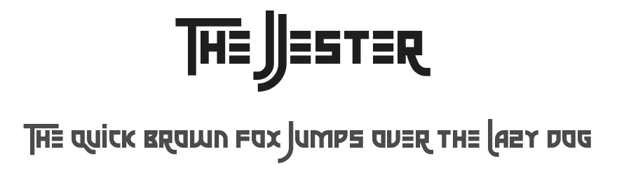 The Jjester by Allison James — Display Font