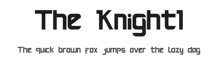 The Knight1 by WinType / Winarko — Display Font