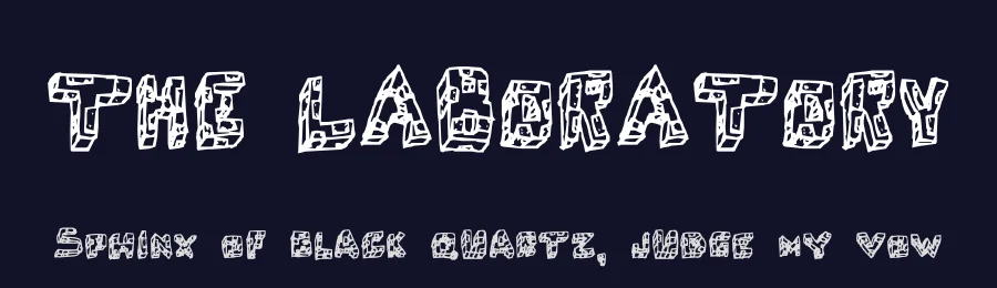 THE LABORATORY — Display Font — thumbnail 2
