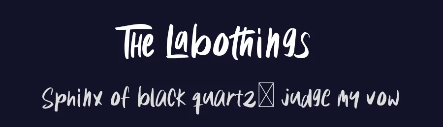 The Labothings — Display Font — thumbnail 2