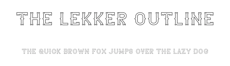 The Lekker Outline by M Nouval — Display Font