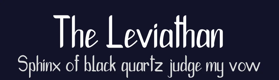 The Leviathan — Display Font — thumbnail 2