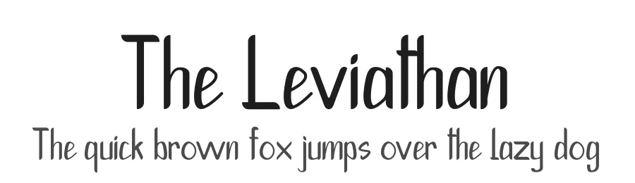 The Leviathan — Display Font