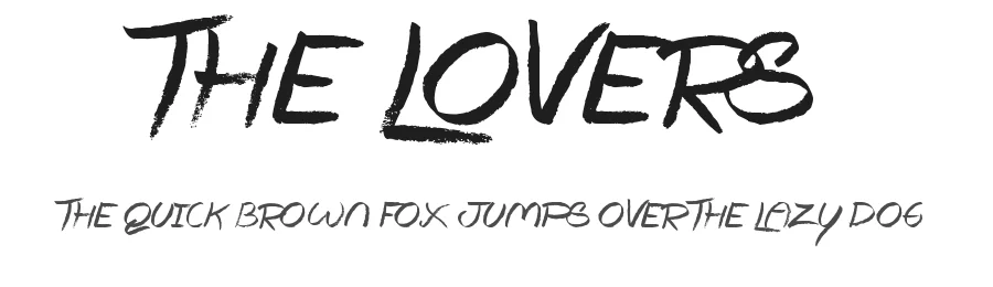 The Lovers — Display Font