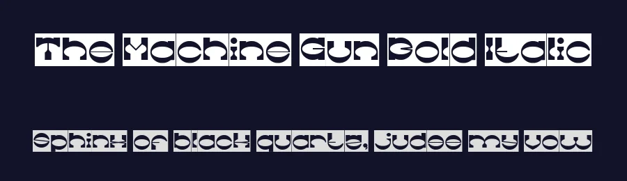The Machine Gun Bold Italic by http://www.dafont.com/wino-s-kadir.d2209 — Display Font — thumbnail 2