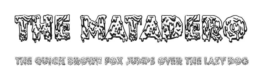 The Matadero by Woodcutter Manero — Display Font