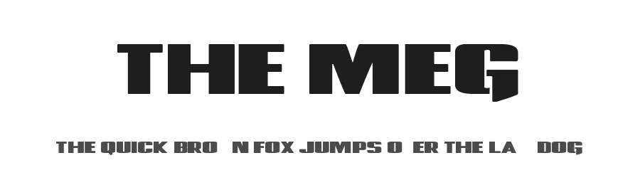 The Meg — Display Font