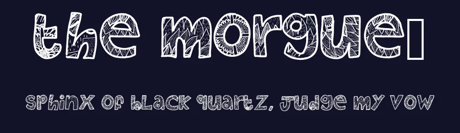 THE MORGUE1 — Display Font — thumbnail 2
