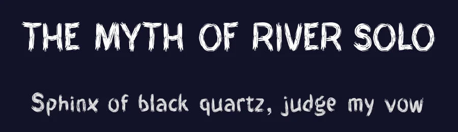 THE MYTH OF RIVER SOLO by Linafis Studio Co. — Display Font — thumbnail 2