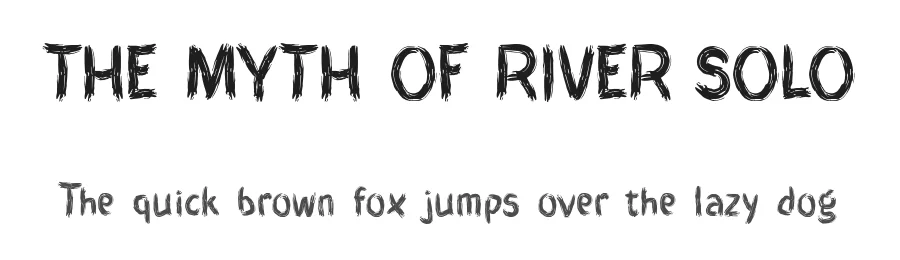 THE MYTH OF RIVER SOLO by Linafis Studio Co. — Display Font