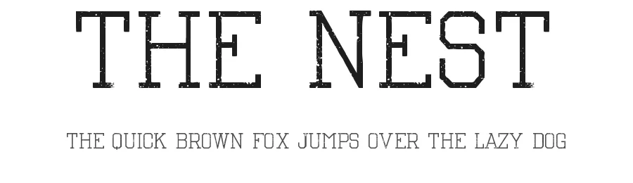 The Nest — Display Font