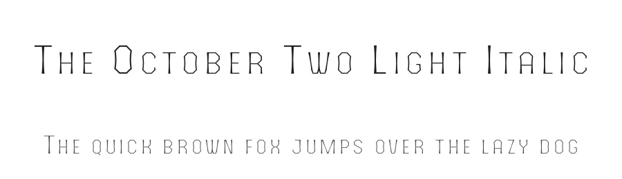 The October Two Light Italic by Situjuh Nazara — Display Font
