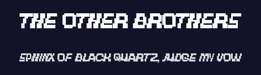 The Other Brothers by Charlie Samways — Display Font — thumbnail 2